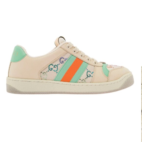 $1160 Gucci beige sneakers size 7/37 - Picture 1 of 6